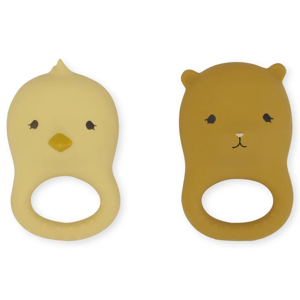 Konges Sløjd 2 pak bidering - chicken/bear Outlet