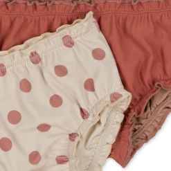 Konges Sløjd 2 pak collette badebukser - DOT ROSE dotrose Fashion