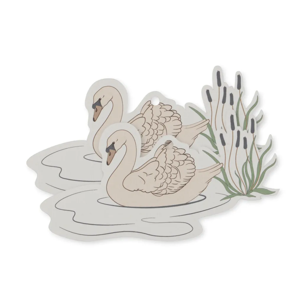 Konges Sløjd 12 pak til og fra kort - swan Cheap